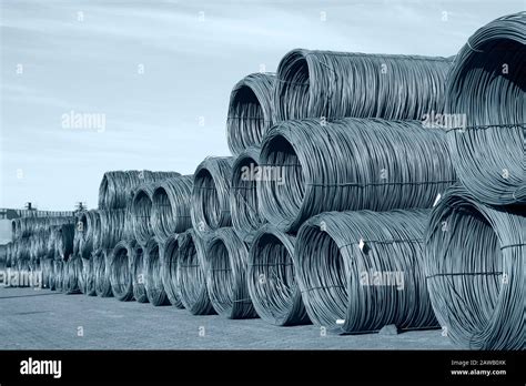 Steel Wire Rod Stock Photo Alamy