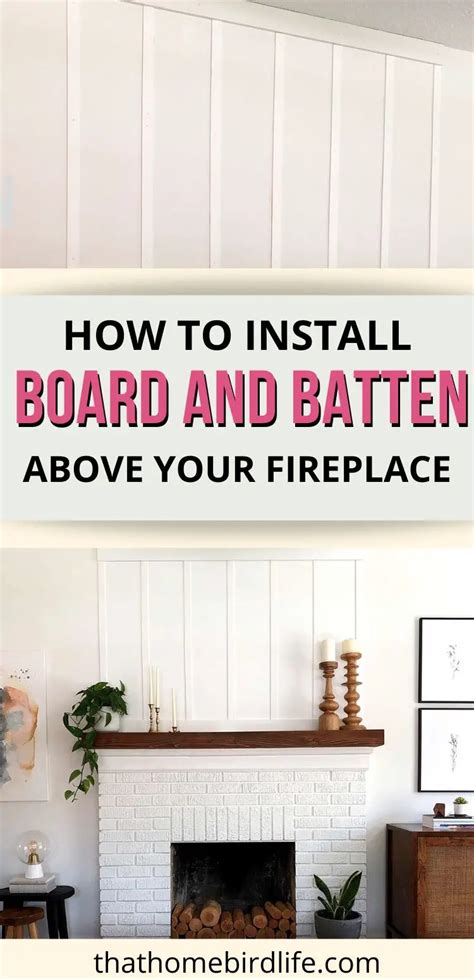 Diy Board And Batten Tutorial Creating A Focal Point Above The Fireplace