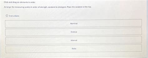 Solved Click And Drag On Elements In Order Arrange The Chegg