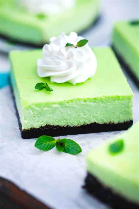 Foolproof Oreo Mint Cheesecake Bars Recipe Video Sweet And Savory Meals