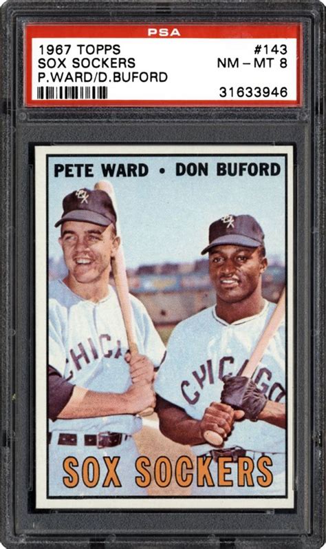 1967 Topps Sox Sockers Pete Warddon Buford Psa Cardfacts®