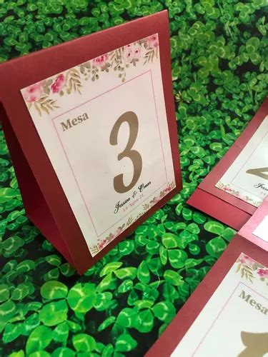 Números De Mesa Personalizados Identificadores Boda Xv Años en venta en