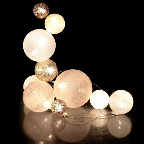 Guirlande Lumineuse Boules Color Es Leds Multi Tailles Lot De