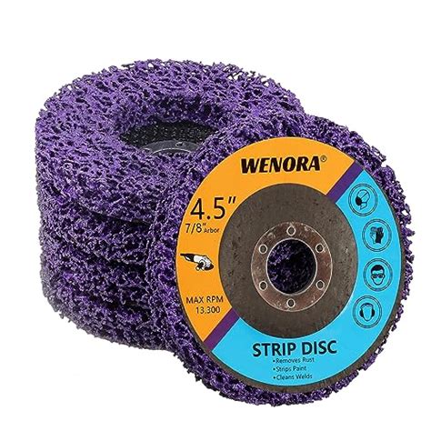 WENORA 5 Pack Strip Discs Stripping Wheel For Angle Grinder 4 1 2 X 7