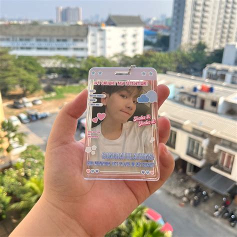 Jual Clear Transparan Cahol Photocard Acrylic Caught My Attention