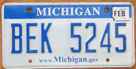 2013 Michigan vg- | Automobile License Plate Store: Collectible License ...