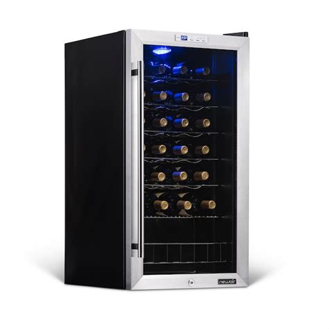 Newair 17 In W 27 Bottles Stainless Steel Freestanding Indoor Wine