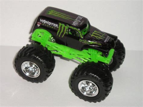 Hot Wheels Monster Energy Drink Monster Jam Truck Custom Glow In Dark