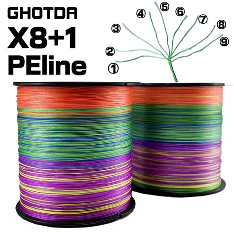 Ghotda Tran Ado Fishing Lines Multifilament PE Saltwater Fishing Line 9