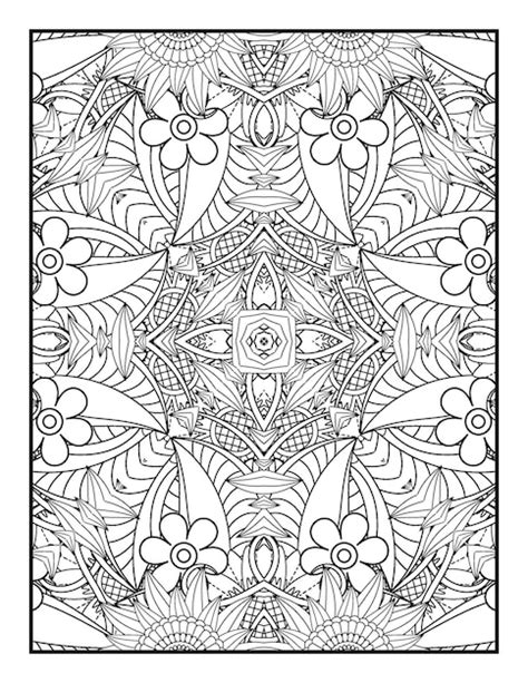 Livre De Coloriage De Fleurs Pour Adultes Illustration De Fleurs