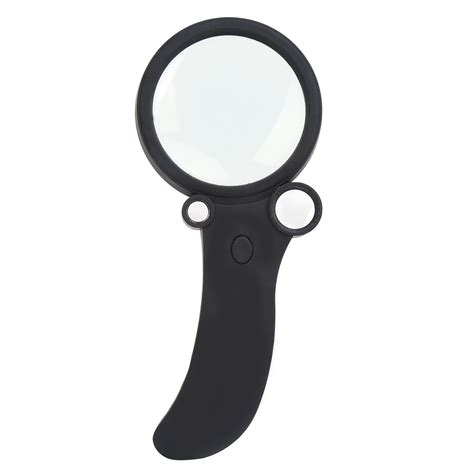 Magnifying Glass 3 Lens Handheld Led Magnifier For Seniors Reading Printing Inspection And