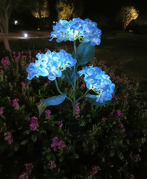 Harpi Solar Lights Outdoor Clearance Hydrangea Garden Stake Lights