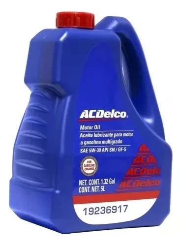 Aceite Motor 5w30 Multigrado Api Sn gf 5 6 Lts Ac Delco Envío gratis