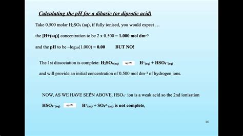 13 12 2 1 Ph Of Diprotic Acids Youtube