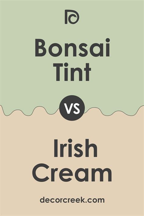 Bonsai Tint Vs SW 6435 Irish Cream By Sherwin Williams Tints Irish