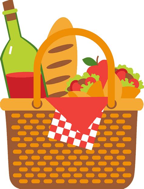 Picnic Basket Clipart - ClipartLib.Com