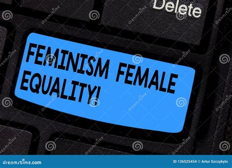 Writing Note Showing Feminism Female Equality Business Photo