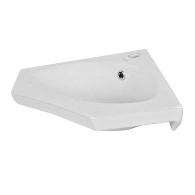 LAVABO ESQUINERO EMPOTRABLE CER MICA BRENO TRIANGULAR 16 5 X 40 X 55 CM