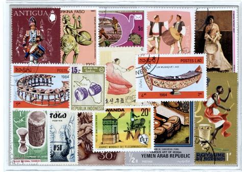 Slaginstrumenten 25 Different Stamps Importa Supplementen Nl