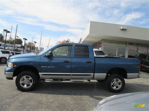 2005 Atlantic Blue Pearl Dodge Ram 2500 Slt Quad Cab 4x4 98597521 Photo 4 Car