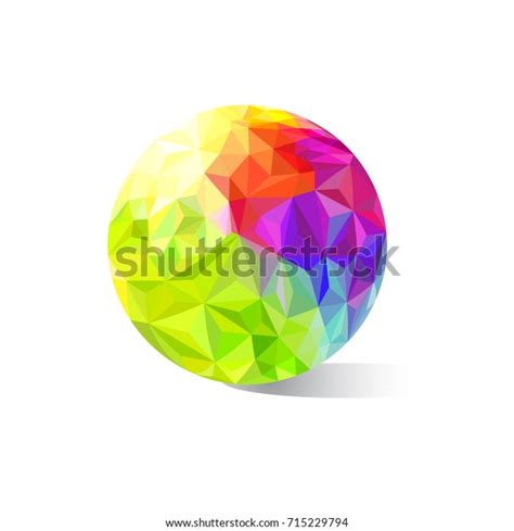 Colored Logo Ball Vector เวกเตอร์สต็อก ปลอดค่าลิขสิทธิ์ 715229794