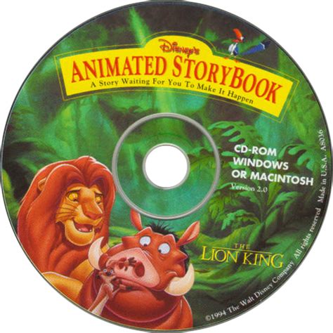 Disney S Animated Storybook The Lion King Images Launchbox Games