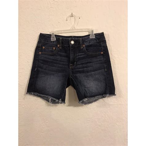 Womens American Eagle Cut Off Jean Shorts Size 2 Depop