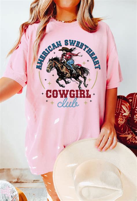 American Cowgirl Social Club Shirt 4th Of July Western Shirt Cowgirl Era 4th July Cowgirl