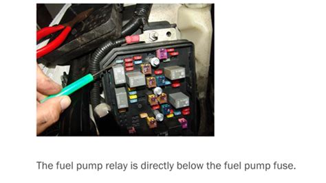 98 Ford Explorer Fuel Pump Relay Location