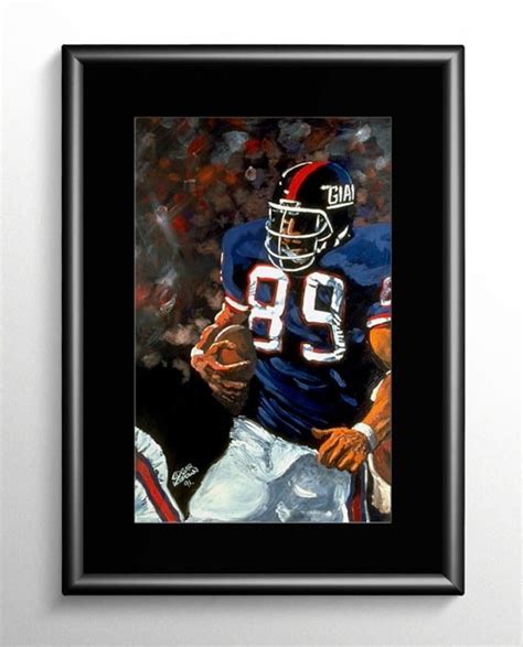 Mark Bavaro Giants Painting by Edgar J. Brown