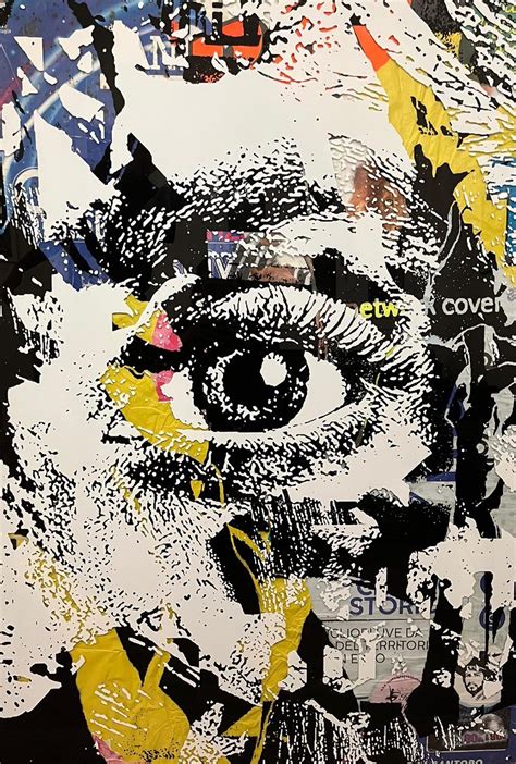 Visual agnosia xl 04 by Vhils, 2020 | Print | Artsper