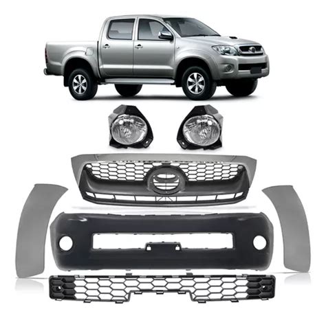 Parachoque Dianteiro Hilux A Kit Farol E Grades