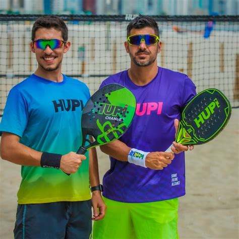 Promo O Kit Raquetes Beach Tennis Hupi Carbon Elite K