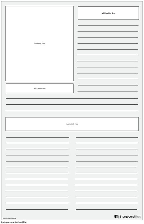 Blank Newspaper Template Printable