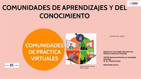 COMUNIDADES DE APRENDIZJAE Y DEL CONOCIMIENTO Y COMUNIDADES DE PRCTICA