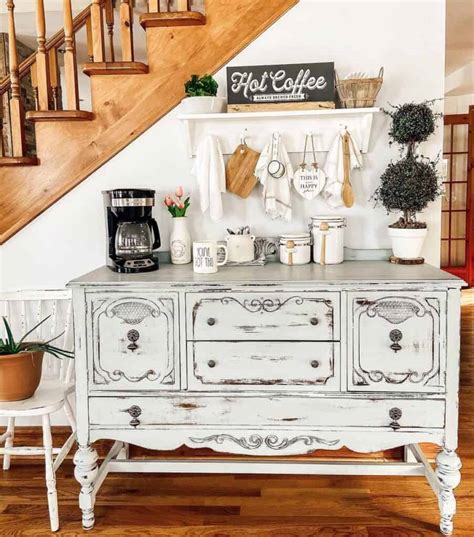 Antique Furniture With Modern Coffee Station Idea Soul Lane