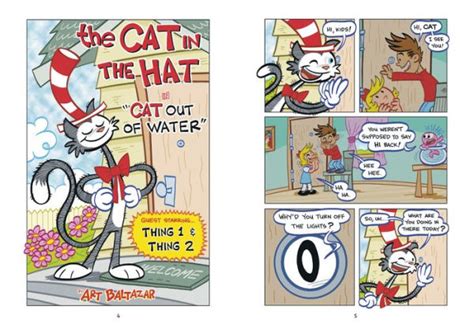 Dr Seuss Graphic Novel Cat Out Of Water A Cat In The Hat Story By