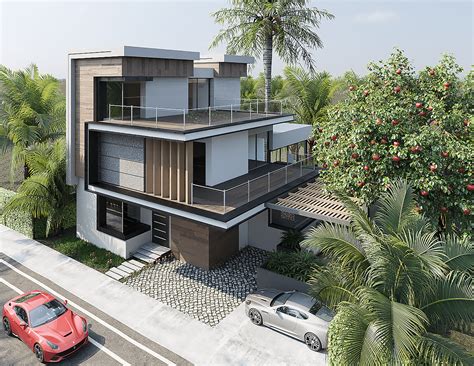 Exterior Design _ Modern Villa :: Behance