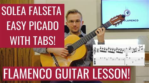 Solea Picado Falseta With Tabs Easy Flamenco Guitar Lesson For