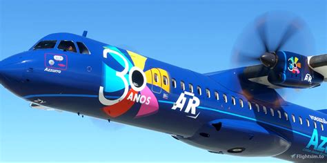 Azul Atr S 30th Anniversary Pr Azy Asobo Atr 72 600 8k For Microsoft Flight Simulator Msfs