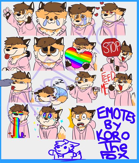 Emote Commission Sheet By Korothefox On Deviantart