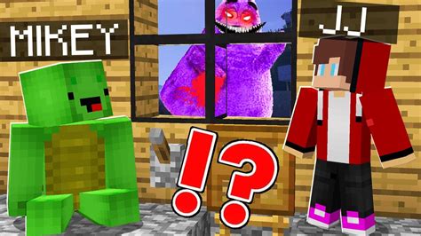 Jj And Mikey Escapes From Grimace Shake Attack House In Minecraft