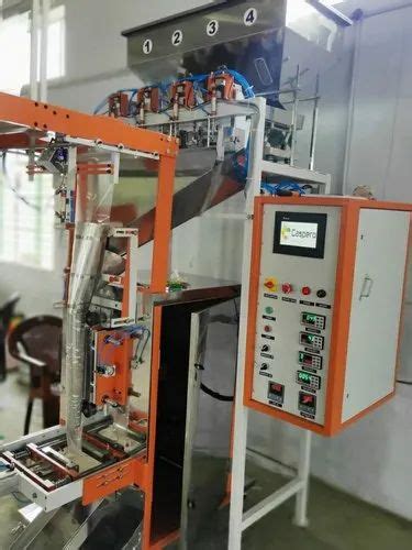 Fully Automatic Vertical Pouch Packing Machine With Linear Weigh Filler