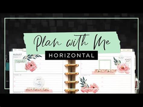 My Pretty In Pink Florals Theme Plan With Me Classic Happy Planner