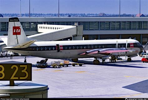 G APEU BEA British European Airway Vickers Vanguard 953 Photo By