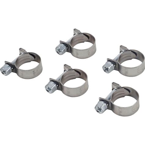 Earls 750006erl Vapor Guard Screw Type 38 Hose Clamp 5pack