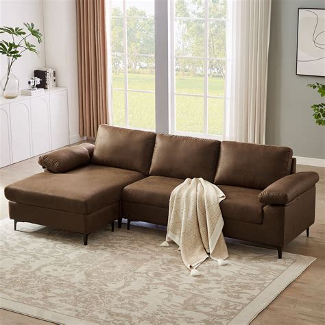 Wrought Studio Demarcos Wide Faux Leather Reversible Sofa