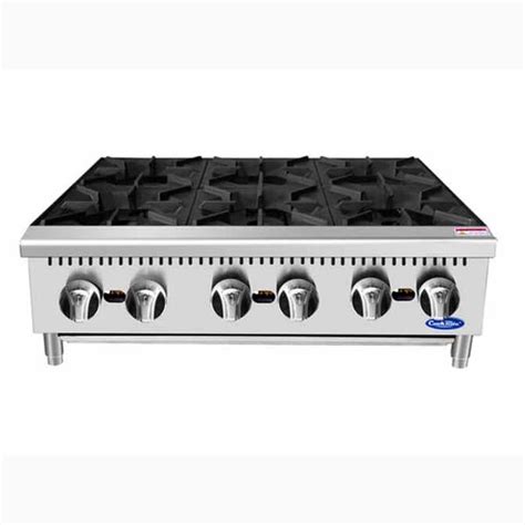 Atosa Achp 6 192 000 Btu 6 Burner Gas Hot Plate 36 W Restaurant Equippers