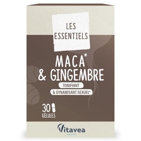 Nutri Sentiels Maca Gingembre G Lules Tonifiant Dynamisant Sexuel