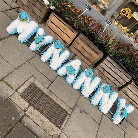 Silk Artificial Letters Funeral Tribute Wreath Funeral Flowers